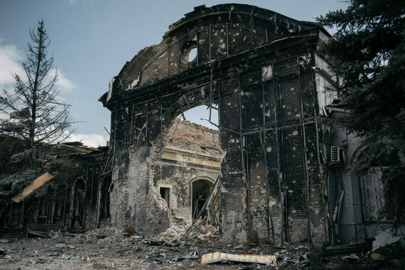 Ruins of the building, 2023