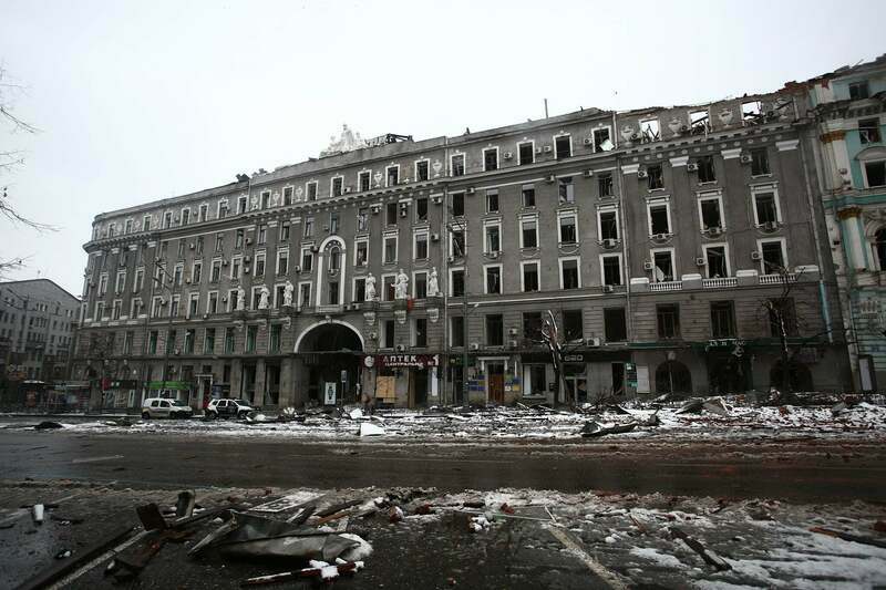 Damaged building, 2022