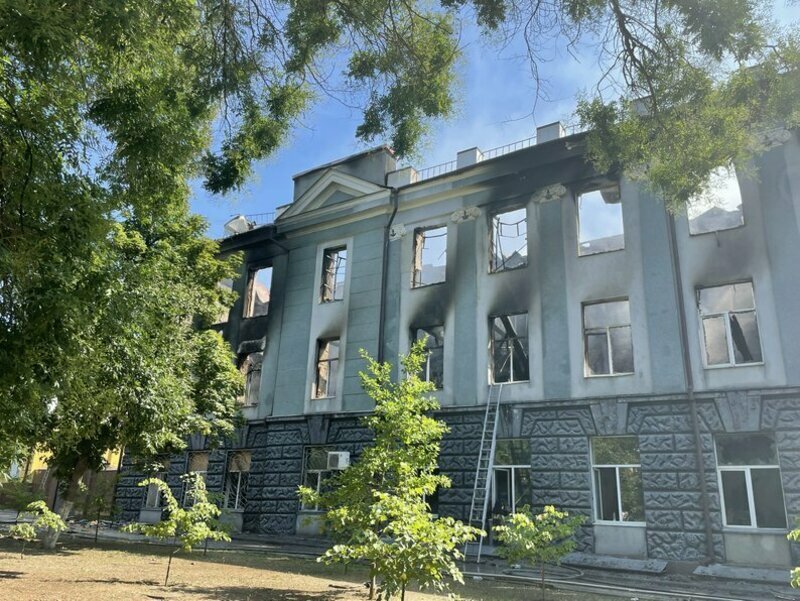 Damaged building, 2024