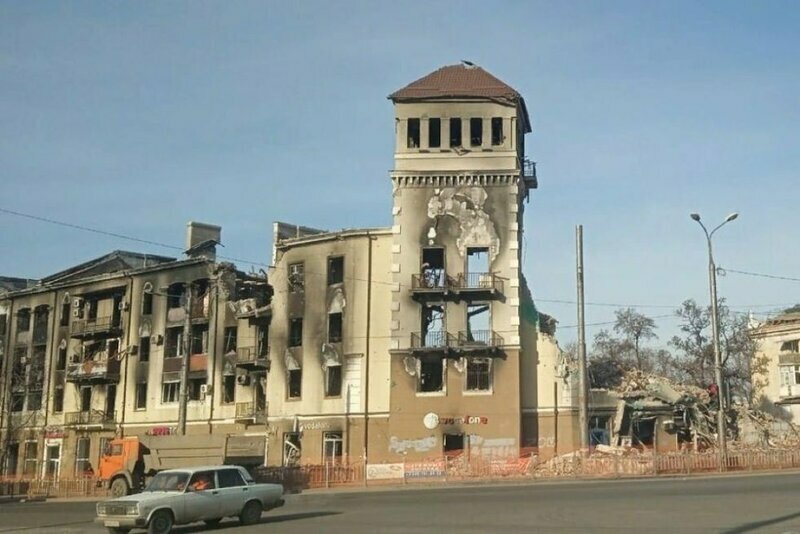 House after demolition, 2022