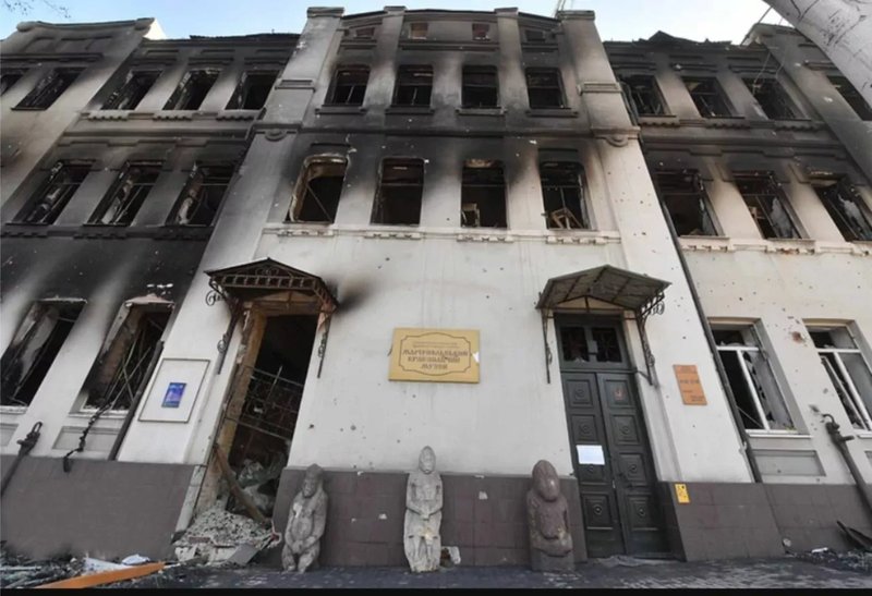 Museum’s main façade in 2022