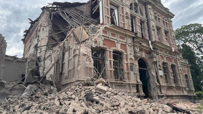 Ruins of the school in 2026
