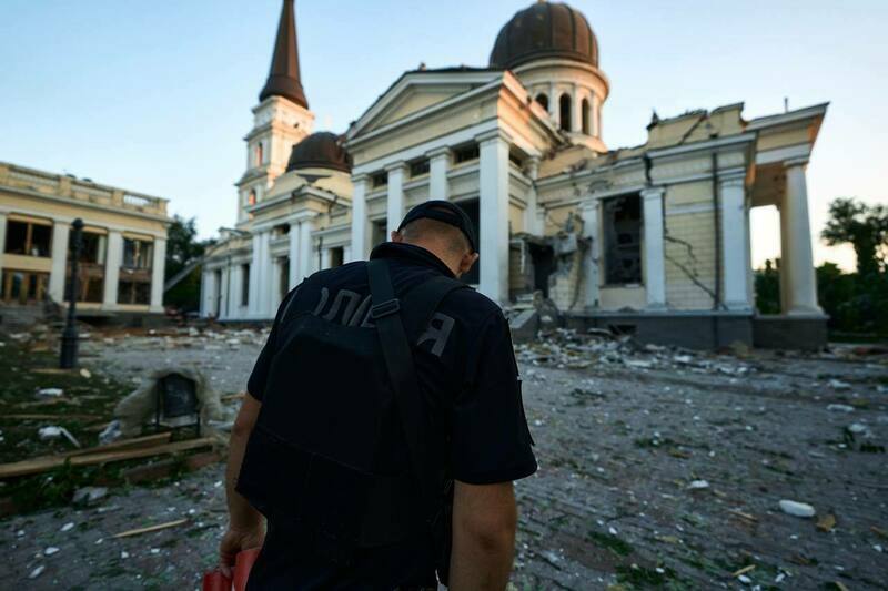 Cathedral after attack, 2023