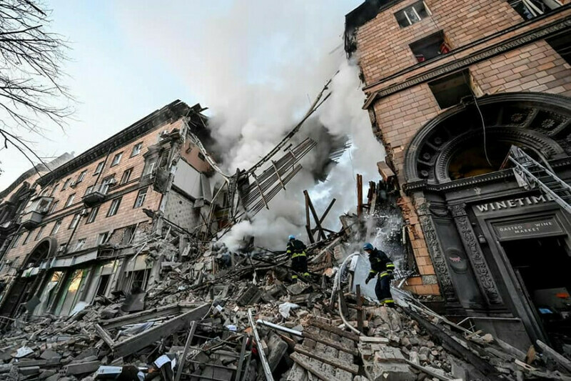 Zaporozhstal factory house on the day of attack